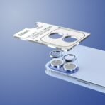 Протектор за камера Etteri метални рингове за iPhone 17 – Син - Image 3