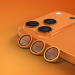 Протектор за камера Etteri метални рингове за iPhone 17 Pro / 17 Pro Max – Оранжев - Image 2
