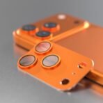 Протектор за камера Etteri пълна защита за iPhone 17 Pro Max – Оранжев - Image 2