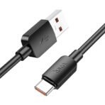 Кабел Hoco USB-A – USB-C – PD 6A 100W X96 1 м – Бял - Image 2