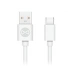 Кабел Forever USB-A – USB-C 3A 1 м – Бял