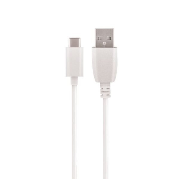 Кабел Maxlife USB-A – USB-C 2A 1 м – Бял
