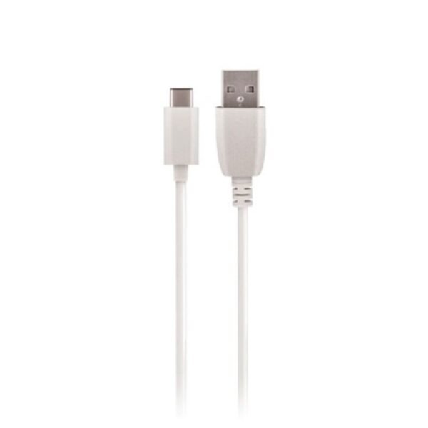 Кабел Maxlife USB-A – USB-C 3A 1 м – Бял