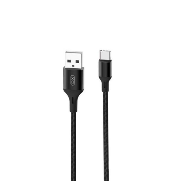 Кабел XO NB143 USB-A към USB-C 2.4A 2 м – Черен