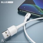 Кабел Blue Power BLDU01 USB-A към Lightning 2.4A 1 м – Бял - Image 5