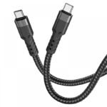 Кабел Hoco U110 USB-C към USB-C 60W 3A 1.2 м – Черен/Син