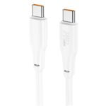 Кабел Hoco X93 USB-C към USB-C 60W 3A 1 м – Бял