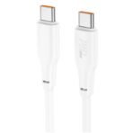 Кабел Hoco X93 USB-C към USB-C 60W 3A 2 м – Бял