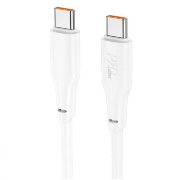 Кабел Hoco X93 USB-C към USB-C 60W 3A 2 м – Бял
