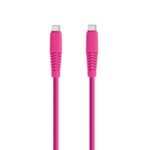 Кабел Setty USB-C – USB-C 2.1A 1.5 м – Цикламен