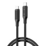 Кабел XO NB-Q265B USB-C към USB-C 60W 1 м – Черен