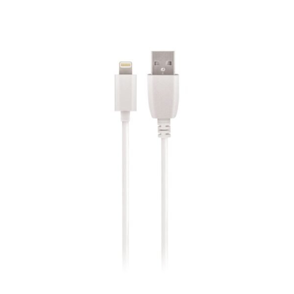 Кабел Maxlife USB-A – Lightning 2A 1 м – Бял