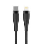 Кабел Maxlife MXUC-08 USB-C към Lightning 27W 1 м – Черен