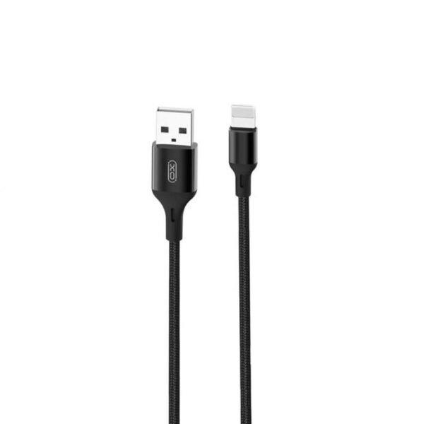 Кабел XO NB143 USB-A към Lightning 2.4A 2 м – Черен