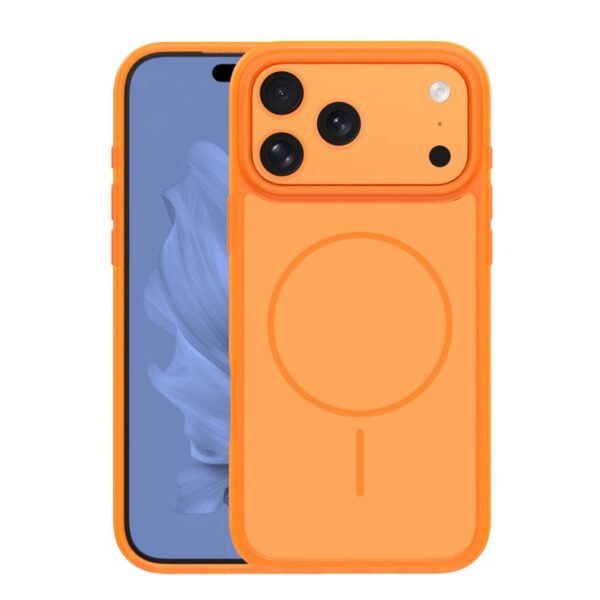 Калъф bSmart Frame Thin MagSafe за iPhone 17 Pro – Оранжев