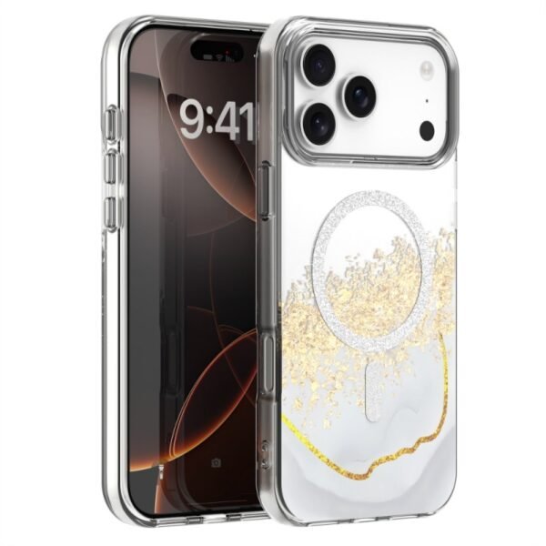 Калъф Epoxy Mag за iPhone 17 Pro – Бял