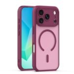 Mag Matt с отвори за камерите за iPhone 17 Pro Max (6.9) тъмнолилав
