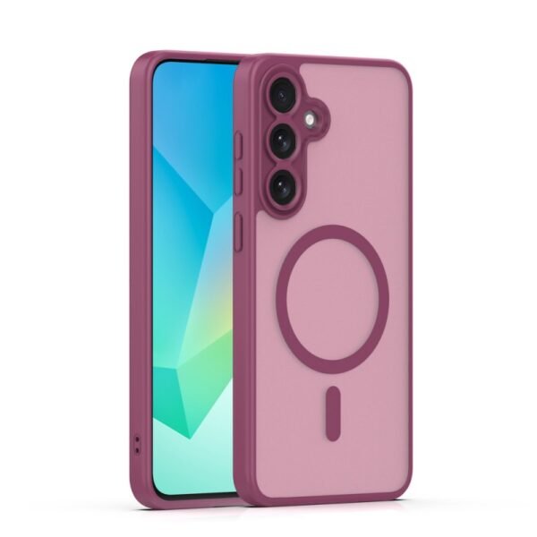 Калъф Mag Matt с цяла дупка за камерите за Galaxy A37 – Тъмнолилав