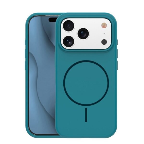 Калъф Silicone Thin Mag за iPhone 16 – Тюркоазен