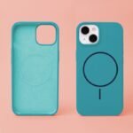 Калъф Silicone Thin Mag за iPhone 17 Pro – Тюркоазен