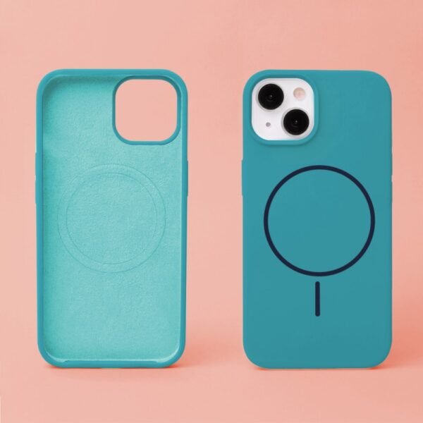Калъф Silicone Thin Mag за iPhone 17 Pro – Тюркоазен