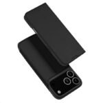 Кожен калъф тефтер Dux Ducis SKIN PRO, за iPhone 17 Pro Max (6.9), Черен