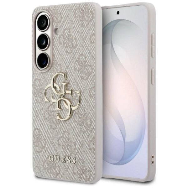 Калъф Guess 4G Vintage Gold Logo за iPhone 14 Pro Max – Розов
