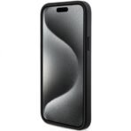 Калъф Guess 4G Collection Leather Metal Logo MagSafe за iPhone 15 – Черен - Image 4