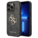 Калъф Guess 4G Metal Logo за iPhone 15 Pro Max – Сив