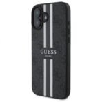Калъф Guess 4G Printed Stripes MagSafe за iPhone 16 – Черен - Image 2