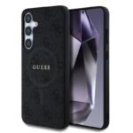 Калъф Guess 4G Ring Classic Logo MagSafe за Galaxy S25 – Черен