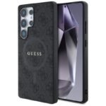 Калъф Guess 4G Ring Classic Logo MagSafe за Galaxy S25 Ultra – Черен