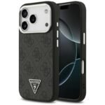 Калъф Guess 4G Triangle Metal Logo MagSafe за iPhone 17 Pro – Черен
