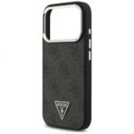 Калъф Guess 4G Triangle Metal Logo MagSafe за iPhone 17 Pro – Черен - Image 5