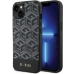 Калъф Guess GCube Stripes MagSafe за iPhone 15 – Черен