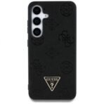 Калъф Guess Grained Hot Stamp Peony Triangle Logo MagSafe за Galaxy S25 – Черен - Image 2