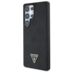 Калъф Guess Grained Hot Stamp Peony Triangle Logo MagSafe за Galaxy S25 Ultra – Черен - Image 2
