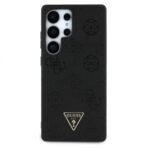 Калъф Guess Grained Hot Stamp Peony Triangle Logo MagSafe за Galaxy S25 Ultra – Черен - Image 3