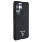 Калъф Guess Grained Hot Stamp Peony Triangle Logo MagSafe за Galaxy S25 Ultra – Черен - Image 4