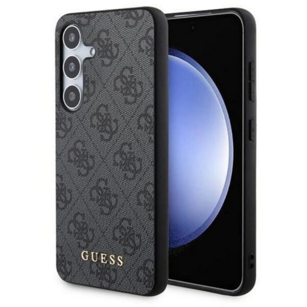 Калъф Guess HC 4G Metal Gold Logo за Galaxy S24 – Черен
