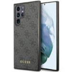 Калъф Guess HC 4G Metal Gold Logo за Galaxy S24 Ultra – Черен