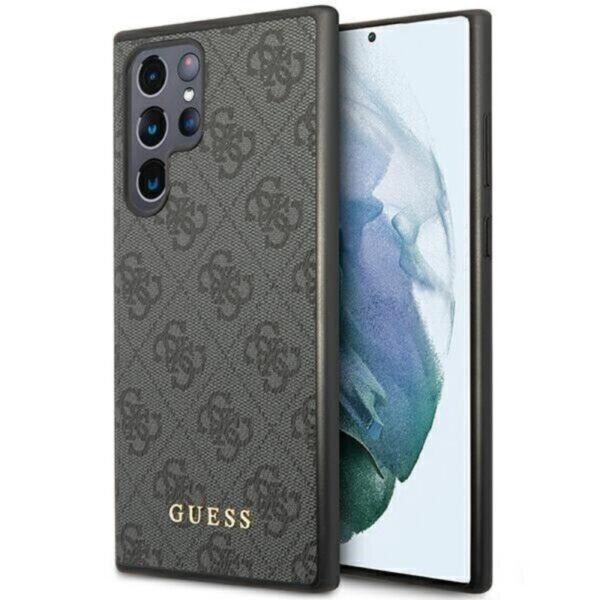Калъф Guess HC 4G Metal Gold Logo за Galaxy S24 Ultra – Черен