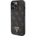 Калъф Guess HC 4G Triangle Metal Logo за iPhone 15 Pro – Черен