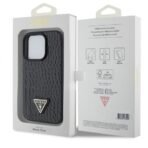 Калъф Guess HC Croco Triangle Metal Logo за iPhone 15 Pro – Черен - Image 5