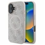 Калъф Guess HC MagSafe PU 4G Ring Classic Logo за iPhone 16 – Розов