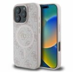 Калъф Guess HC MagSafe PU 4G Ring Classic Logo за iPhone 16 Pro Max – Розов