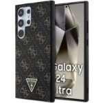 Калъф Guess HC PU 4G Triangle за Galaxy S24 Ultra – Черен