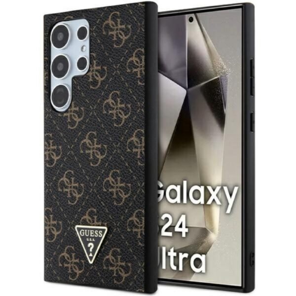 Калъф Guess HC PU 4G Triangle за Galaxy S24 Ultra – Черен