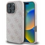 Калъф Guess HC PU Quilted 4G Classic за iPhone 16 Pro – Бледорозов