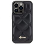 Калъф Guess HC PU Quilted Metal Logo за iPhone 15 – Черен - Image 2